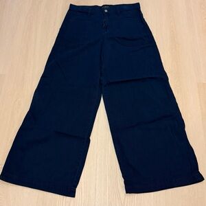 Banana Republic High-Rise Wide-Leg Utility Crop Pants